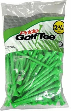 Pride Sports Wood Golf Tees 2.75 X 100 Count -Golf Accessories Shop Classic Wood Tee 2.75 100 count Green