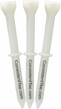 Consistent Tee Golf Tees 10 Pack - 3.25" -Golf Accessories Shop ConsistentTees White2