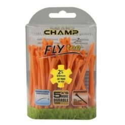 Champ Fly Tees 2.75" Plastic Golf Tees -Golf Accessories Shop Flytee 234 30 OrangePlain 92523 600px 1800x1800 64391a94 87d9 4e06 8d09 87862cab11ae