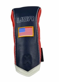 Sun Mountain Golf Leather Head Covers -Golf Accessories Shop G823793Navy Red WhiteChevronX