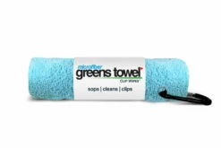 Clip Wipes Microfiber Golf Greens Towel -Golf Accessories Shop Greens Towels Caibbean Blue