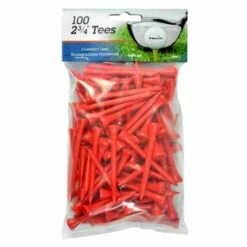 Intech 2 3/4-Inch Golf Tees 100-Pack -Golf Accessories Shop IntechGolfTees 100 Red