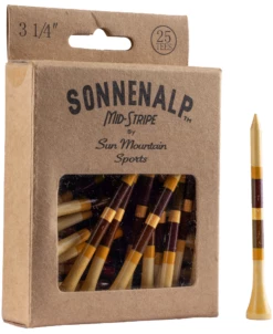 Sun Mountain Sonnenalp Mid-Stripe Golf Tees -Golf Accessories Shop Sonnenalp TeesCabin