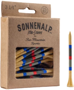 Sun Mountain Sonnenalp Mid-Stripe Golf Tees -Golf Accessories Shop Sonnenalp TeesLoden