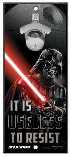 WinCraft Star Wars Bottle Opener 13" X 5" Wooden Signs -Golf Accessories Shop Star Wars bottle opener Vader Episode 4