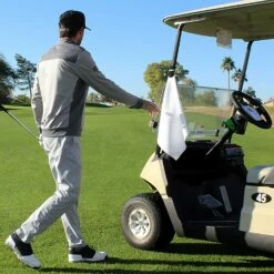 Monument Golf Stick It Magnetic Towels -Golf Accessories Shop Stick It Towel White b