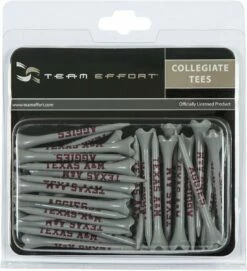 WinCraft Team Effort Collegiate Golf Tees 40 Pack 17 WinCraft Team Effort Collegiate Golf Tees 40 Pack -Golf Accessories Shop Texas A M Aggies Tees
