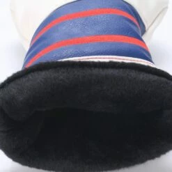 Volf Golf Red White Blue Leather Spider Headcovers -Golf Accessories Shop VolfGolfHeadcovers SpiderWoodsSets4