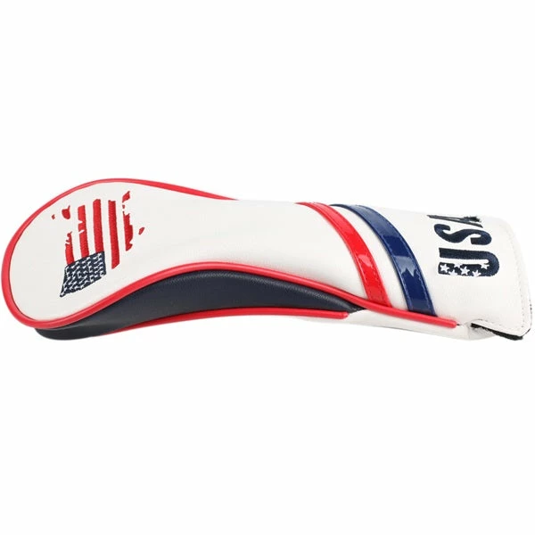 Volf Golf Red White Blue Leather USA Headcovers 4 Volf Golf Red White Blue Leather USA Headcovers - Image 4
