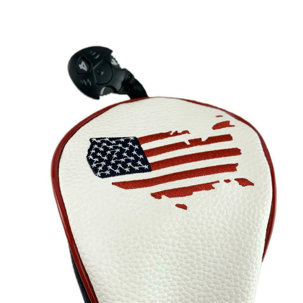 Volf Golf Red White Blue Leather USA Headcovers 7 Volf Golf Red White Blue Leather USA Headcovers - Image 7