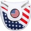 Volf Golf Red White Blue Synthetic Leather USA Mallet Putter Cover