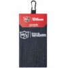 Wilson Staff Microfiber Trifold Golf Towel 16" X 21" Black