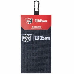 Wilson Staff Microfiber Trifold Golf Towel 16" X 21" Black