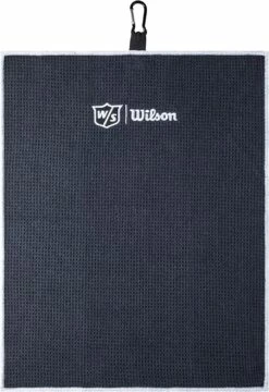 Wilson Staff Microfiber Trifold Golf Towel 16" X 21" Black 7 Wilson Staff Microfiber Trifold Golf Towel 16" X 21" Black -Golf Accessories Shop WIlsonTriFoldTowelBlack 2