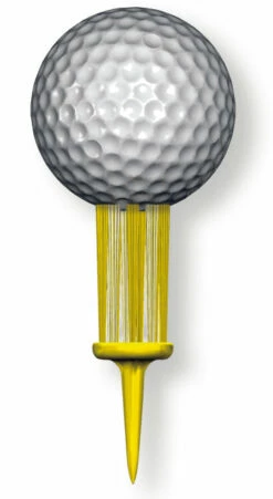 Brush-t Golf Original Brush Tees -Golf Accessories Shop Yellow 1