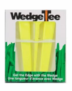 Wedge Tees Golf Tee, Divot Repair & Groove Cleaner Combo -Golf Accessories Shop Yellow Pack