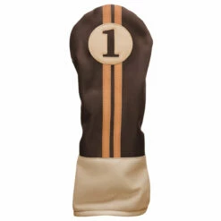 Sahara Retro Vintage Driver Headcovers -Golf Accessories Shop drv hc chocolate mocha