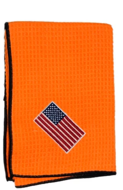 Joseph Elliott USA Embroidered Flag 18" X 18" Micro Fiber Towels -Golf Accessories Shop je5